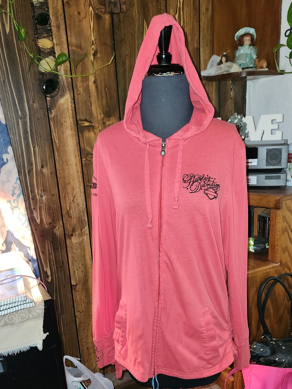 Coral Woman's Harley-Davidson Hoodie